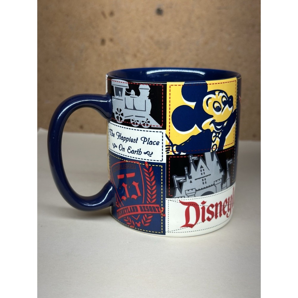 Disneyland Resort Mug Mickey Mouse Ceramic Coffee Cup 1955 Retro Style Disney